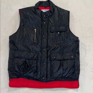 Vintage Alpine Ski Black and Red Men's Medium Puffer Vest